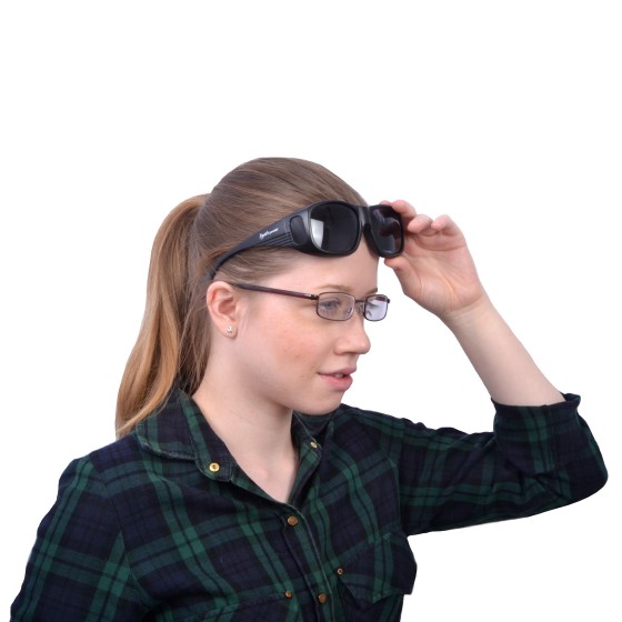 Black Polarised Overglasses