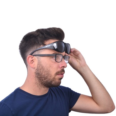 Black Polarised Overglasses