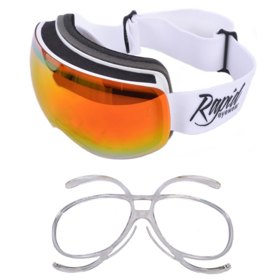 Apex White Glacier Goggles