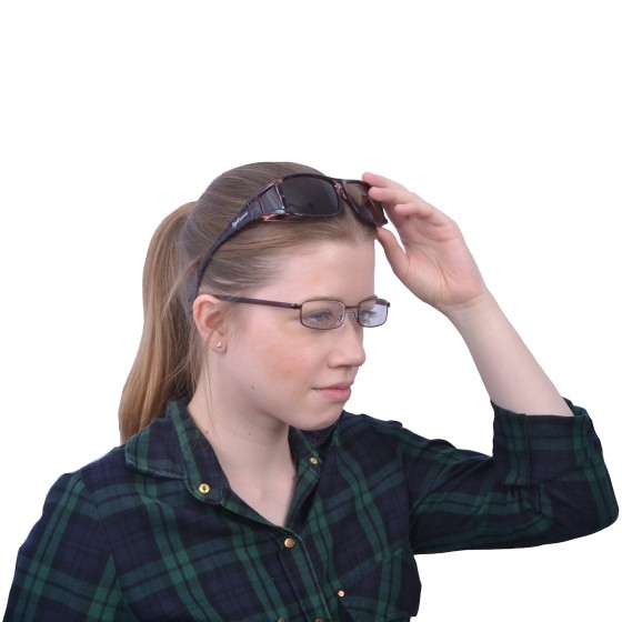 Damen Moderne Schildplatt Überbrille
