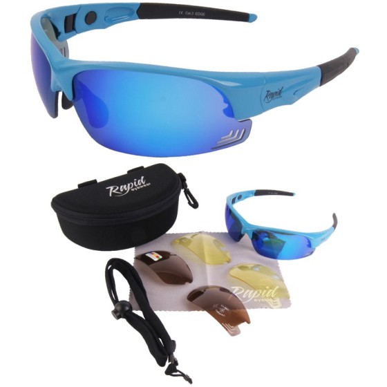 Edge Blue Sport Sunglasses